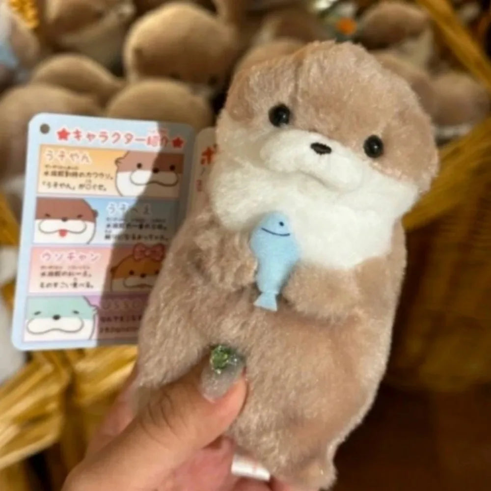 Porte-clés en peluche bébé otarie kawaii