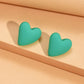 Boucles d'oreille coeur acrylique