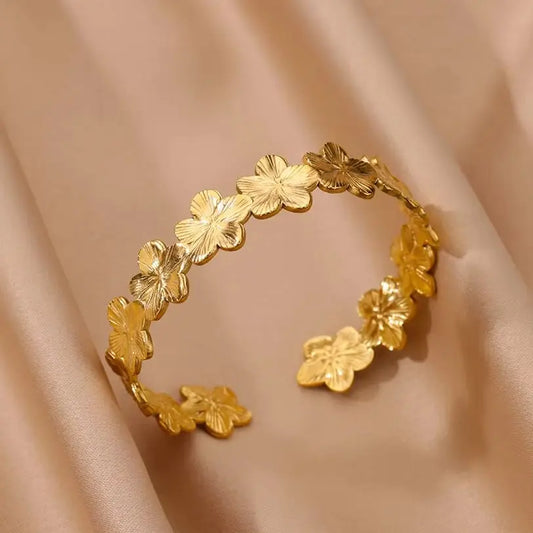 Bracelet ajustable doré vintage