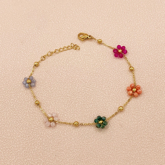 Bracelet Boho avec perles multicolor