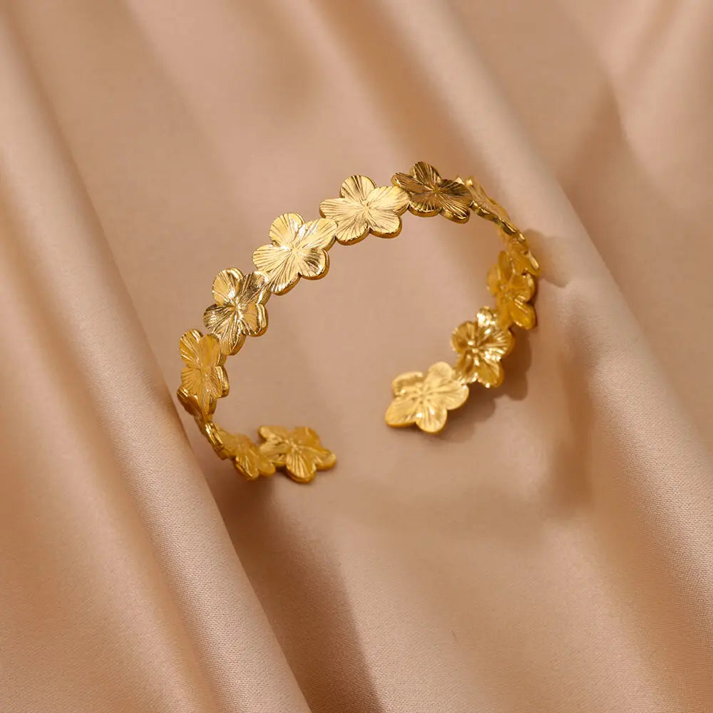 Bracelet ajustable doré vintage