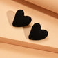 Boucles d'oreille coeur acrylique