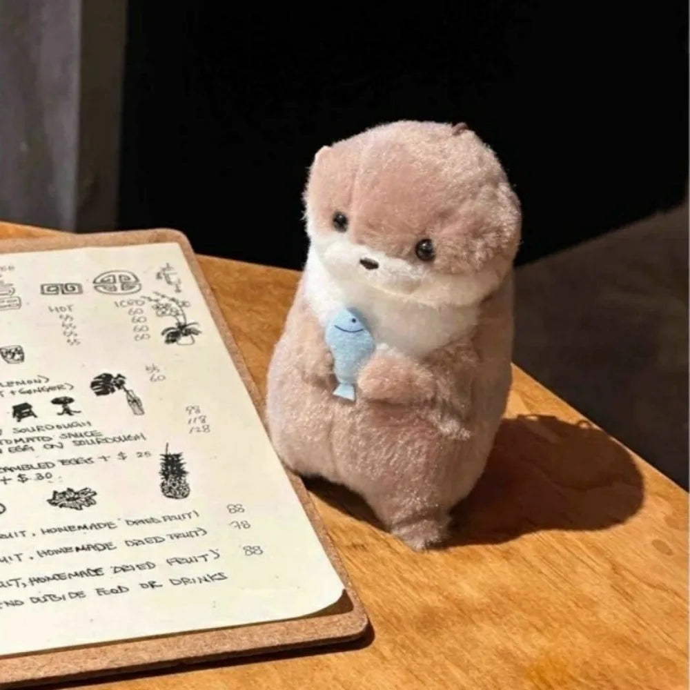 Porte-clés en peluche bébé otarie kawaii