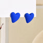 Boucles d'oreille coeur acrylique